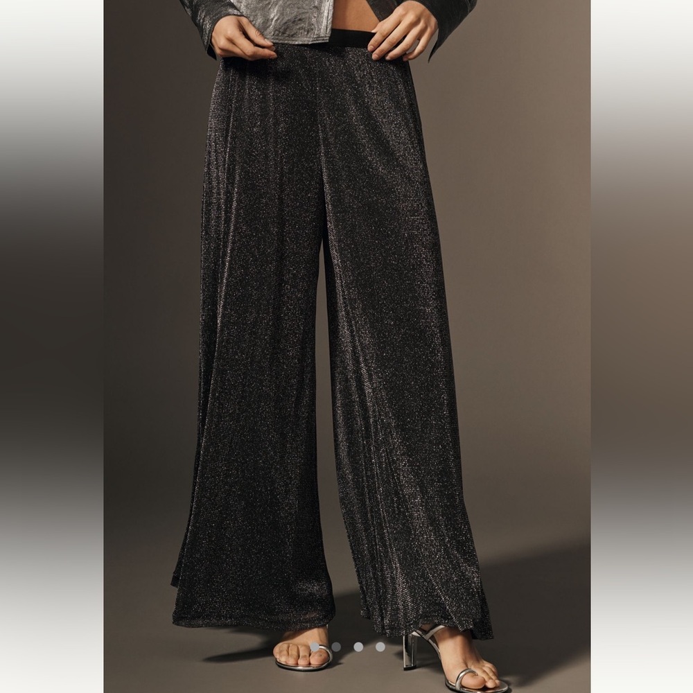 Hutch Sparkle Pleated Wide Leg Pants || NWT || Size XL